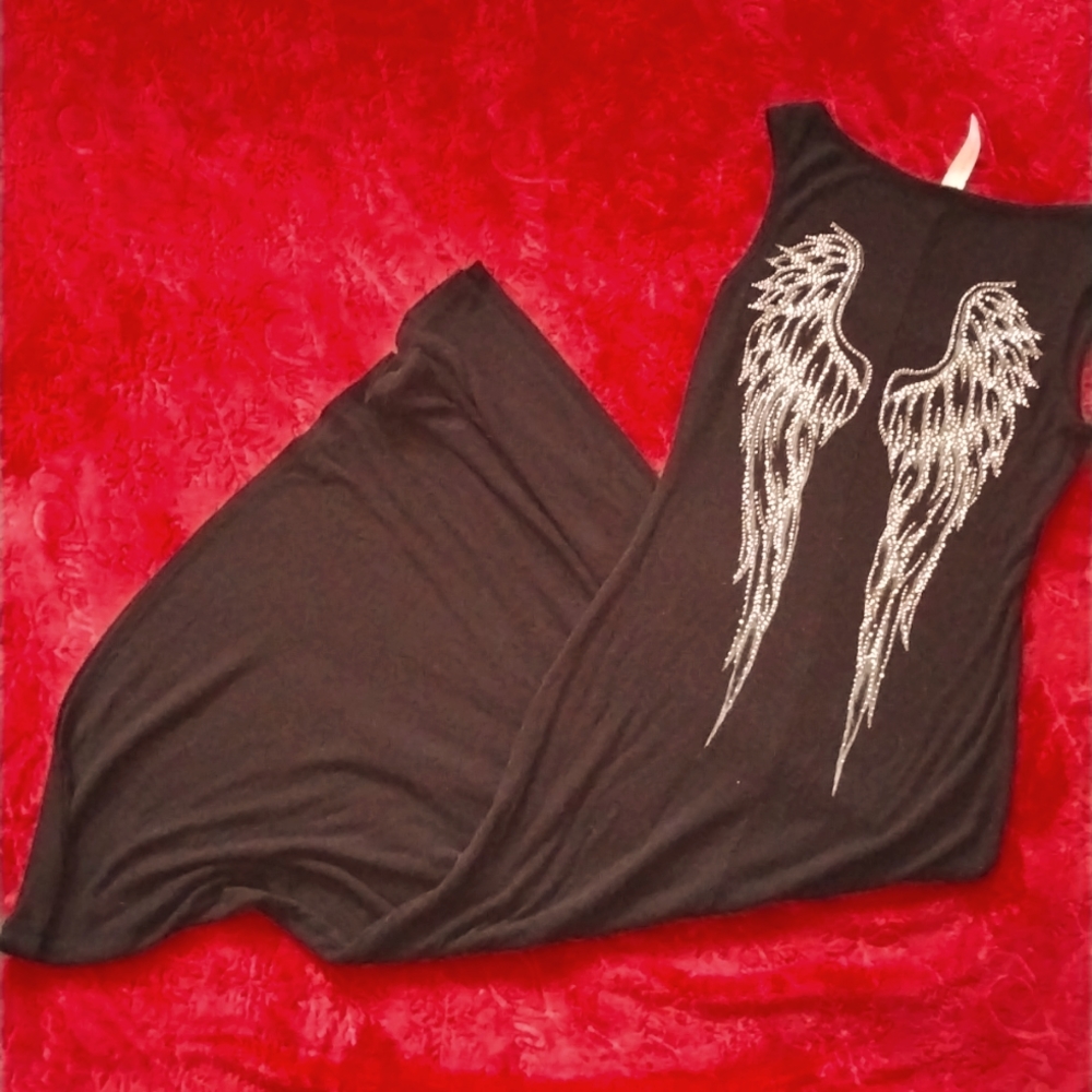 Black "Angel Wing" Dress